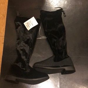 Brand new tall suede fashion boots